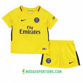 Koszulka Paris SG Dziecięcy Wyjazdowe Stroje Piłkarskie 2017/18 Krótki Rękaw