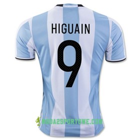 Koszulka Argentyna HIGUAIN Domowe Stroje Piłkarskie 2016/17 Krótki Rękaw