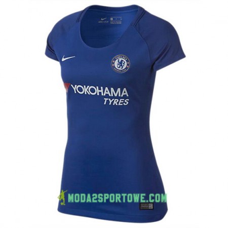 Koszulka Chelsea Damska Domowe Stroje Piłkarskie 2017/18 Krótki Rękaw