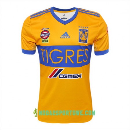 Koszulka Tigres UANL Domowe Stroje Piłkarskie 2017/18 Krótki Rękaw