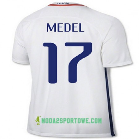 Koszulka Chile MEDEL Wyjazdowe Stroje Piłkarskie 2016/17 Krótki Rękaw