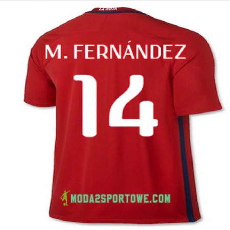 Koszulka Chile M FERNANDEZ Domowe Stroje Piłkarskie 2016/17 Krótki Rękaw
