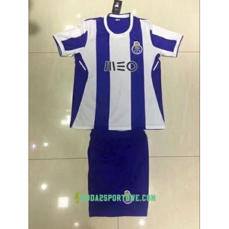 Koszulka FC Porto Dziecięcy Domowe Stroje Piłkarskie 2017/18 Krótki Rękaw