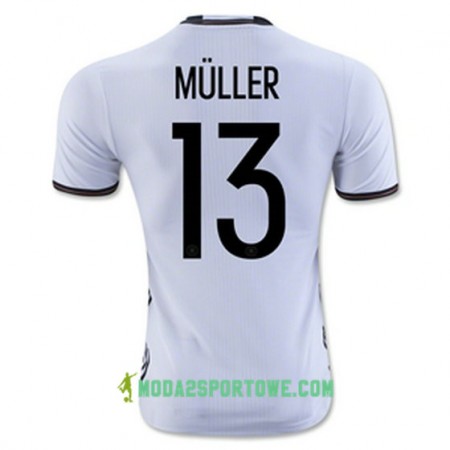 Koszulka Niemcy MULLER Domowe Stroje Piłkarskie Euro 2016