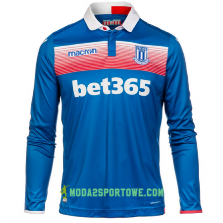 Koszulka Stoke City Wyjazdowe Stroje Piłkarskie 2017/18 Długi Rękaw