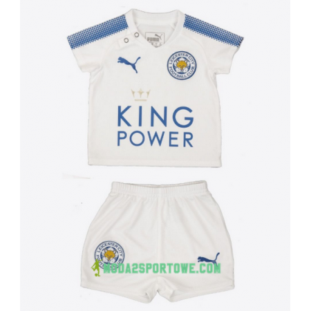 Koszulka Leicester City Dziecięcy Trzeci Stroje Piłkarskie 2017/18 Krótki Rękaw