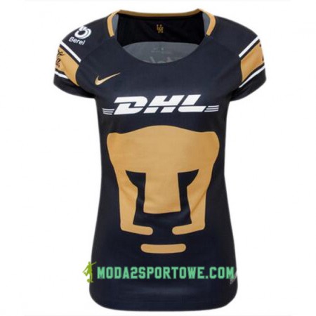 Koszulka Pumas UNAM Damska Wyjazdowe Stroje Piłkarskie 2017/18 Krótki Rękaw