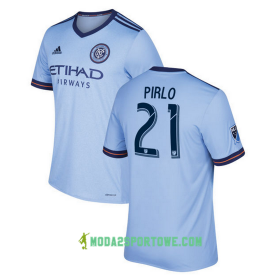 Koszulka New York City FC Pirlo 21 Domowe Stroje Piłkarskie 2017/18 Krótki Rękaw