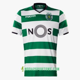 Koszulka Sporting Domowe Stroje Piłkarskie 2017/18 Krótki Rękaw