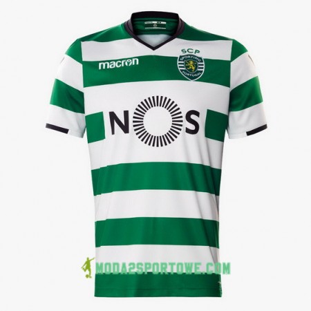 Koszulka Sporting Domowe Stroje Piłkarskie 2017/18 Krótki Rękaw