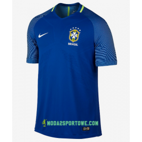 Koszulka Brazylia Wyjazdowe Stroje Piłkarskie 2016/17 Krótki Rękaw