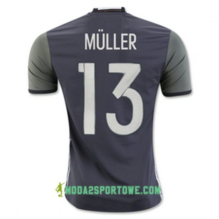 Koszulka Niemcy MULLER Wyjazdowe Stroje Piłkarskie Euro 2016