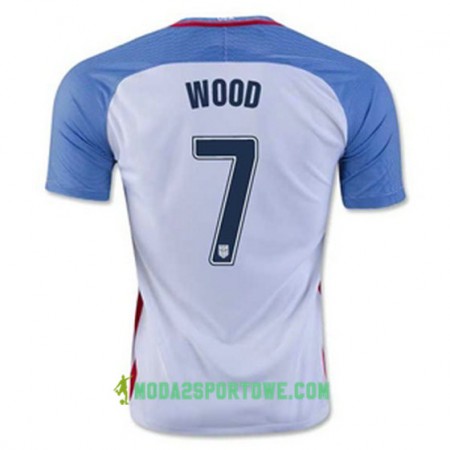 Koszulka Stany Zjednoczone WOOD Domowe Stroje Piłkarskie 2016/17 Krótki Rękaw