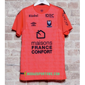 Koszulka SM Caen Wyjazdowe Stroje Piłkarskie 2017/18 Krótki Rękaw