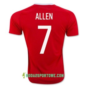 Koszulka Walia ALLEN Domowe Stroje Piłkarskie Euro 2016