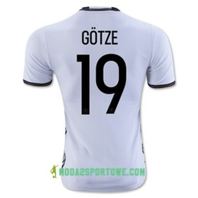 Koszulka Niemcy GOTZE Domowe Stroje Piłkarskie Euro 2016