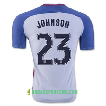 Koszulka Stany Zjednoczone JOHNSON Domowe Stroje Piłkarskie 2016/17 Krótki Rękaw