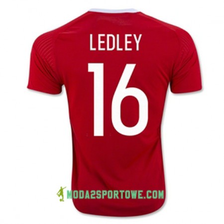 Koszulka Walia LEDLEY Domowe Stroje Piłkarskie Euro 2016