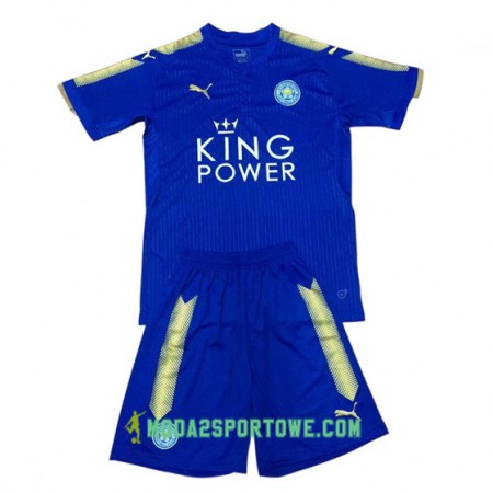 Koszulka Leicester City Dziecięcy Domowe Stroje Piłkarskie 2017/18 Krótki Rękaw