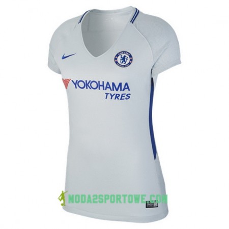 Koszulka Chelsea Damska Wyjazdowe Stroje Piłkarskie 2017/18 Krótki Rękaw