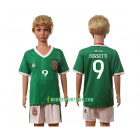 Koszulka Meksyk Borgetti 9 Dziecięcy Domowe Stroje Piłkarskie 2016 Krótki Rękaw