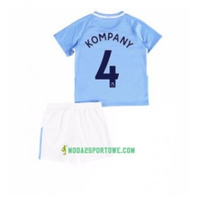 Koszulka Manchester City Vincent Kompany 4 Dziecięcy Domowe Stroje Piłkarskie 2017/18 Krótki Rękaw
