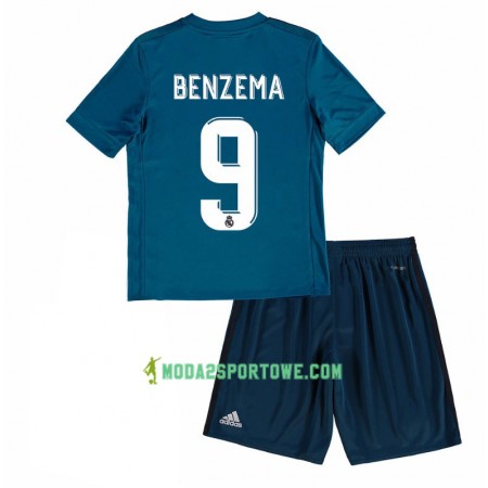 Koszulka Real Madryt Karim Benzema 9 Dziecięcy Trzeci Stroje Piłkarskie 2017/18 Krótki Rękaw