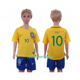 Koszulka Brazylia Pele 10 Dziecięcy Domowe Stroje Piłkarskie 2016 Krótki Rękaw