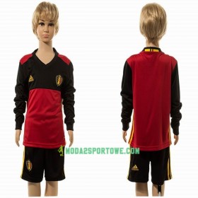 Koszulka Belgia Dziecięcy Domowe Stroje Piłkarskie 2016 Długi Rękaw