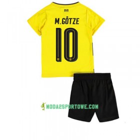 Koszulka Borussia Dortmund Mario Gotze 10 Dziecięcy Domowe Stroje Piłkarskie 2017/18 Krótki Rękaw