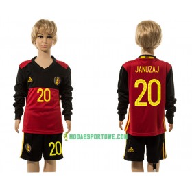 Koszulka Belgia Januzaj 20 Dziecięcy Domowe Stroje Piłkarskie 2016 Długi Rękaw