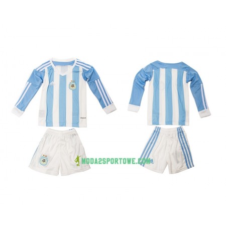 Koszulka Argentyna Dziecięcy Domowe Stroje Piłkarskie 2016 Długi Rękaw