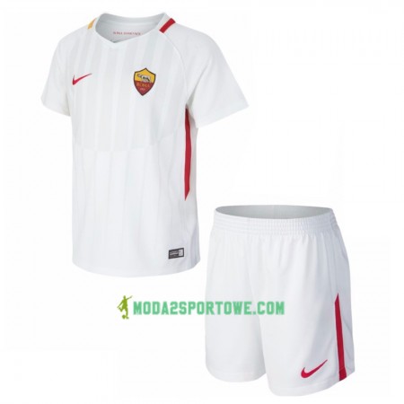 Koszulka AS Roma Dziecięcy Wyjazdowe Stroje Piłkarskie 2017/18 Krótki Rękaw
