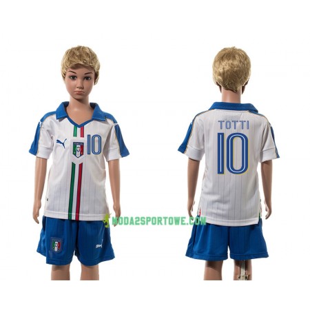 Koszulka Włochy Verratti 10 Dziecięcy Wyjazdowe Stroje Piłkarskie 2016 Krótki Rękaw
