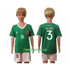 Koszulka Meksyk Salcido 3 Dziecięcy Domowe Stroje Piłkarskie 2016 Krótki Rękaw