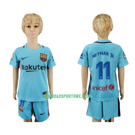 Koszulka FC Barcelona Neymar Jr 11 Dziecięcy Wyjazdowe Stroje Piłkarskie 2017/18 Krótki Rękaw