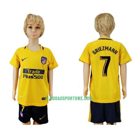 Koszulka Atlético Madryt  Antoine Griezmann 7 Dziecięcy Wyjazdowe Stroje Piłkarskie 2017/18 Krótki Rękaw