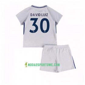 Koszulka Chelsea David Luiz 30 Dziecięcy Wyjazdowe Stroje Piłkarskie 2017/18 Krótki Rękaw