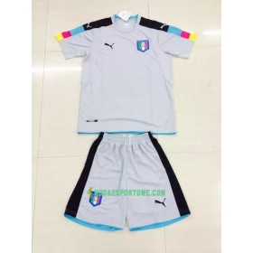 Koszulka Włochy Bramkarska Dziecięcy Domowe Stroje Piłkarskie 2016 Krótki Rękaw