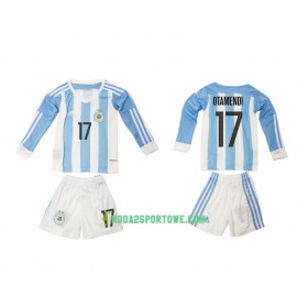Koszulka Argentyna Otamendi 17 Dziecięcy Domowe Stroje Piłkarskie 2016 Długi Rękaw