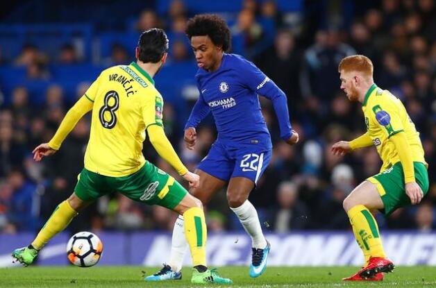 Chelsea przeciwko Norwich City, Morata została skazana na upadek, Conti furious