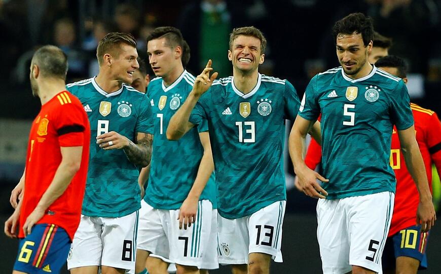 Niemcy i Hiszpania rozegrały towarzyski remis na spotkaniu dwóch ostatnich mistrzów świata